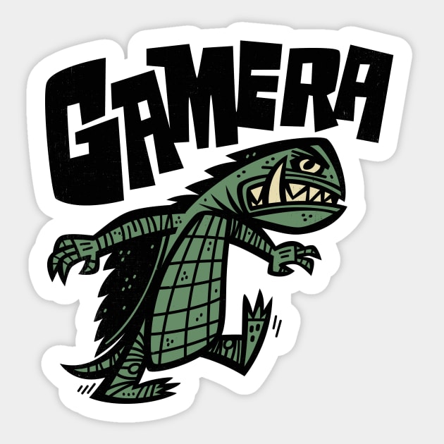 Gamera Sticker by Jon Kelly Green Shop